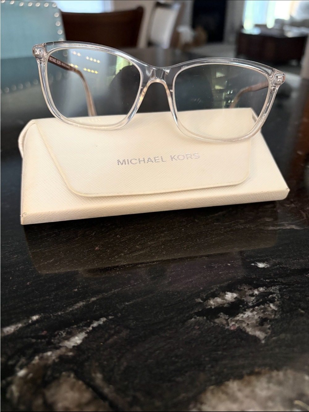 Michael Kors Clear Transparent Frame Women's Glasses